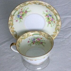 Noritake China Cup & Saucer pretty flower Design